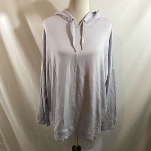 CJ Banks Activewear lavender pullover hoodie - wom